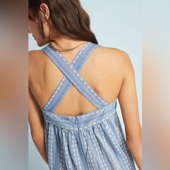 Anthropologie Seafolly Splendour Dobby Stripe Jumpsuit - Picture 2 of 6